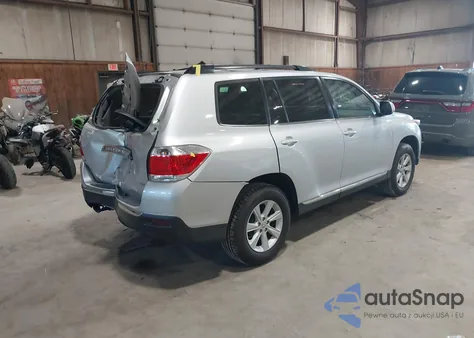 2013 Toyota Highlander Se V6 z USA, uszkodzony, nr VIN 5TDBK3EHXDS199757